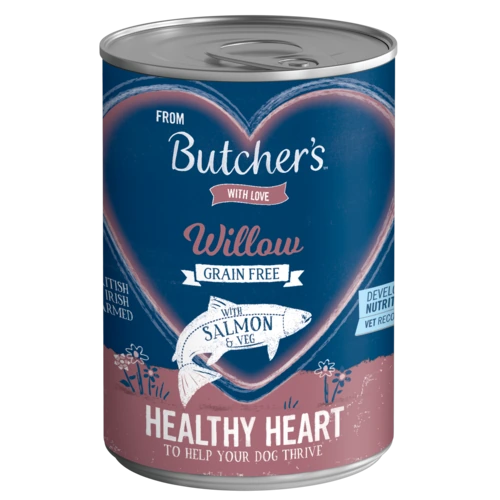 Free Personalised Butcher's Healthy Heart Salmon Recipe Tin 1x390g